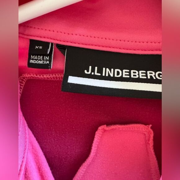 J. Lindeberg Janice Mid Layer Golf Jacket Sz XS Hot Pink Zip Front Performance - Picture 13 of 15